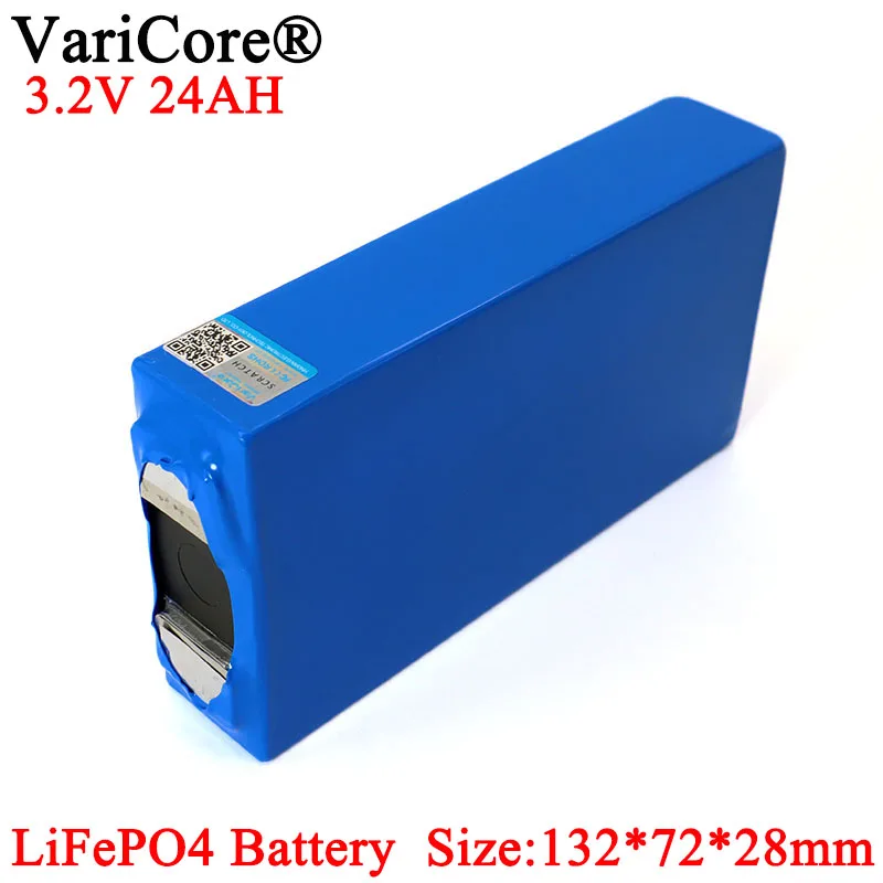 

VariCore 3,2 V 24Ah батарейный блок LiFePO4 фосфат большая емкость 24000 ма-ч для автомобилей и мотоциклов, аккумуляторные батареи для двигателя модифика...