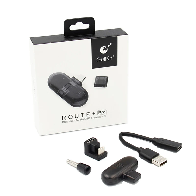 

GuliKit Route+ Pro Buletooth Audio USB Receiver Wireless Transmitter with 3.5mm microphone for Nintendo Switch