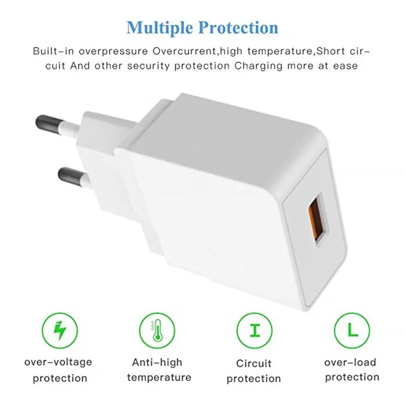Google Pixel 3 XL быстрая Зарядное устройство зарядки Тип-C USB кабель + 1 м для huawei Xiaomi samsung
