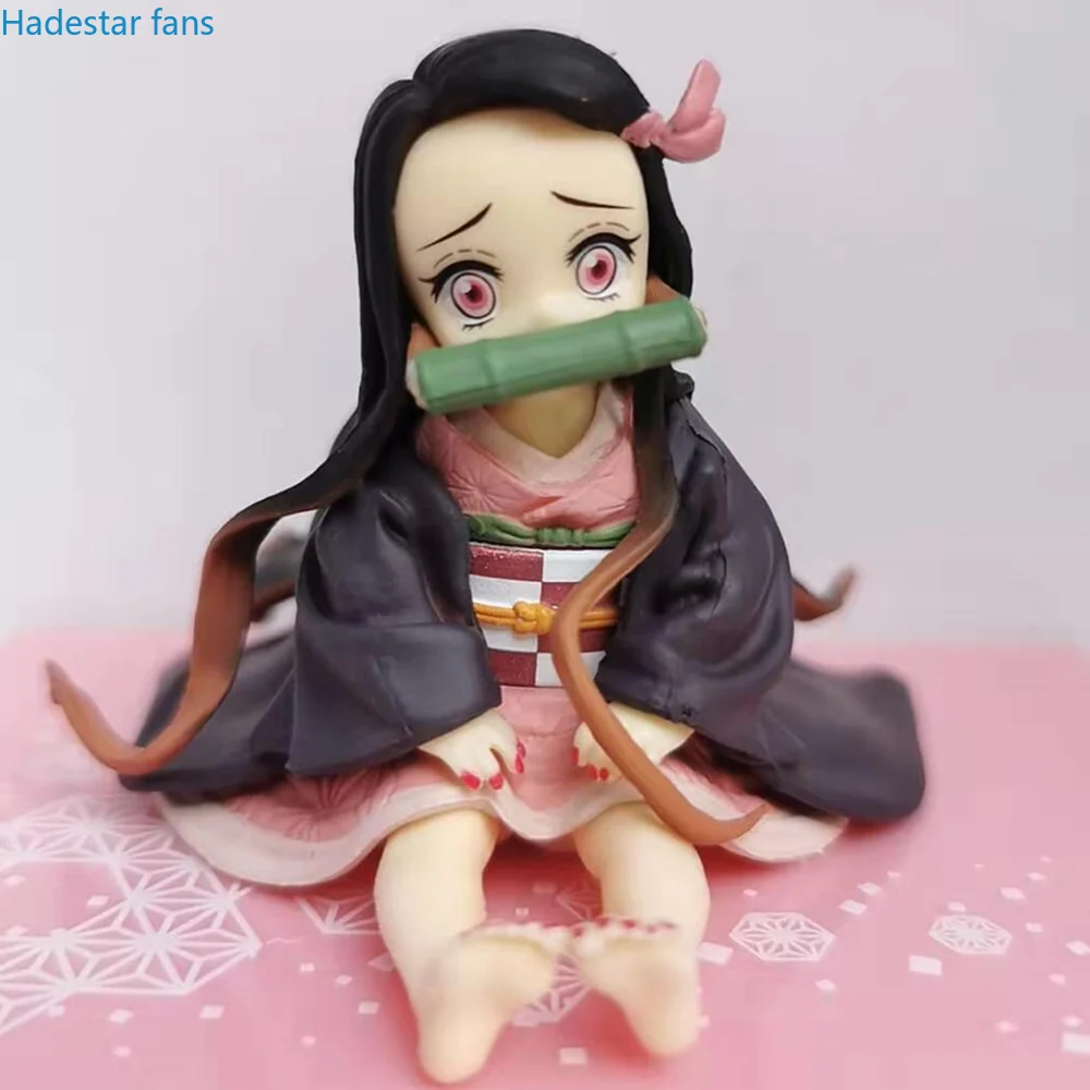 

Anime Kimetsu no Yaiba Action Figurals Demon Slayer Cute Kamado Nezuko Collectible Model PVC Doll toy