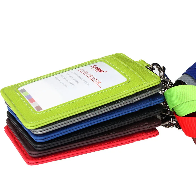 Держатель для карт с шейным ремешком держатель значка удостоверения личности