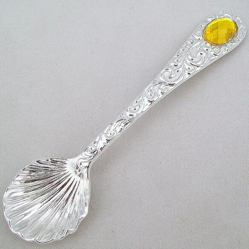 4 шт./компл. ретро кофейная ложка для мороженого металлическая чайной ложки из