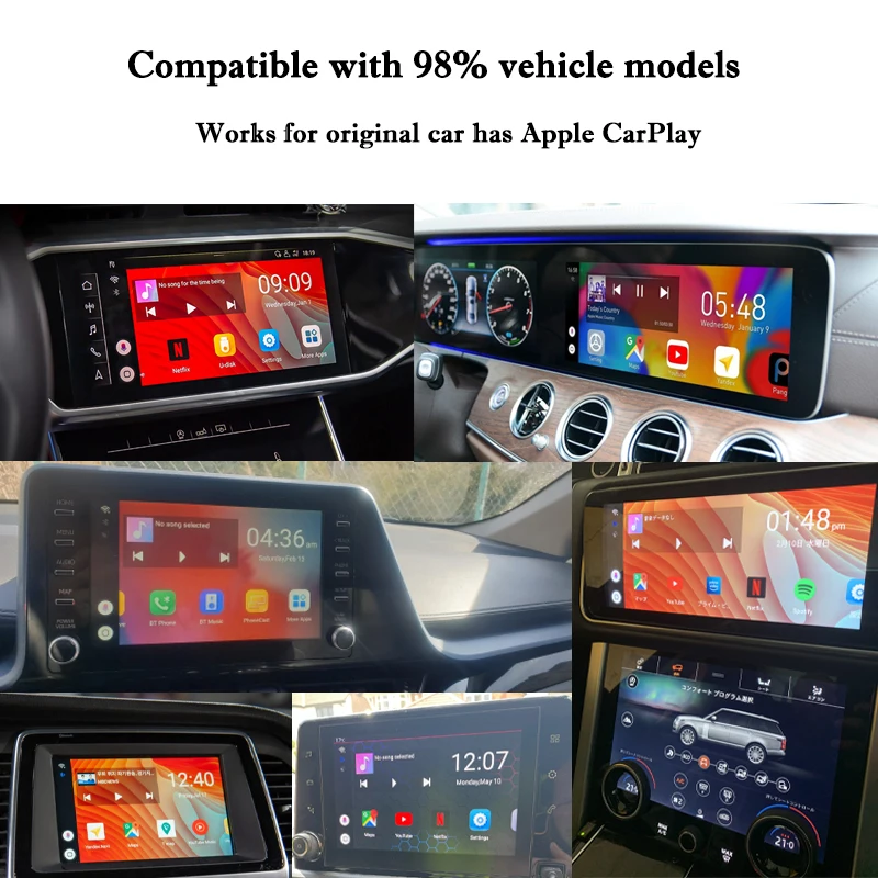 Wireless CarPlay AI Box New Android 9.0 Car Multimedia Player For Original Apple Mirror Link Youtube CP-600 TV | Автомобили и