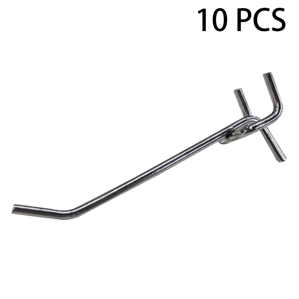 10 шт. Дисплей вешалка Pegboard крюк мастерская железных инструментов настенный