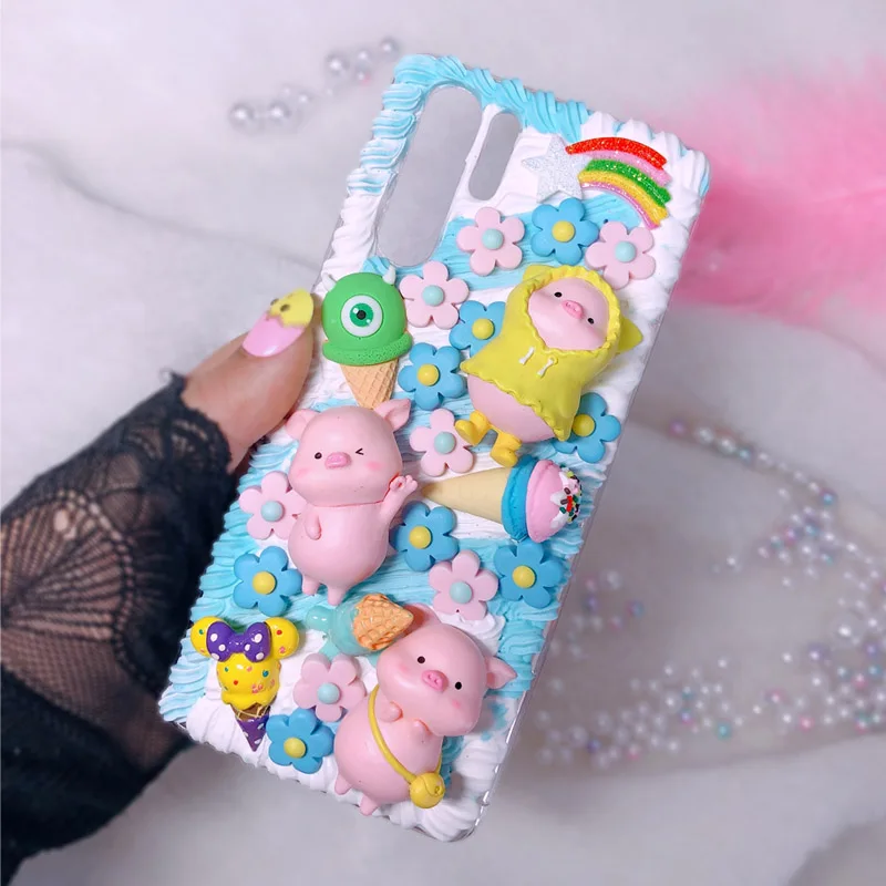 Чехол сделай сам для Samsung note10 plus + чехол note 8/9 с милым 3D поросенком телефона Galaxy