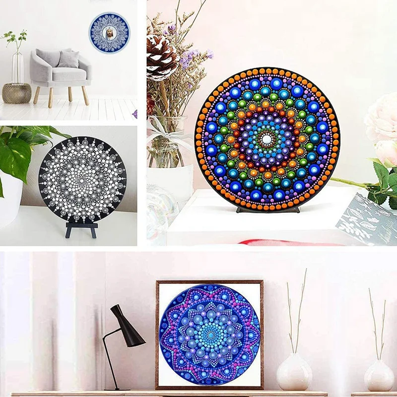 Mandala Dotting Tools Set With 3 Cardboards - Professional Supplies Kits For Painting Rocks | Инструменты
