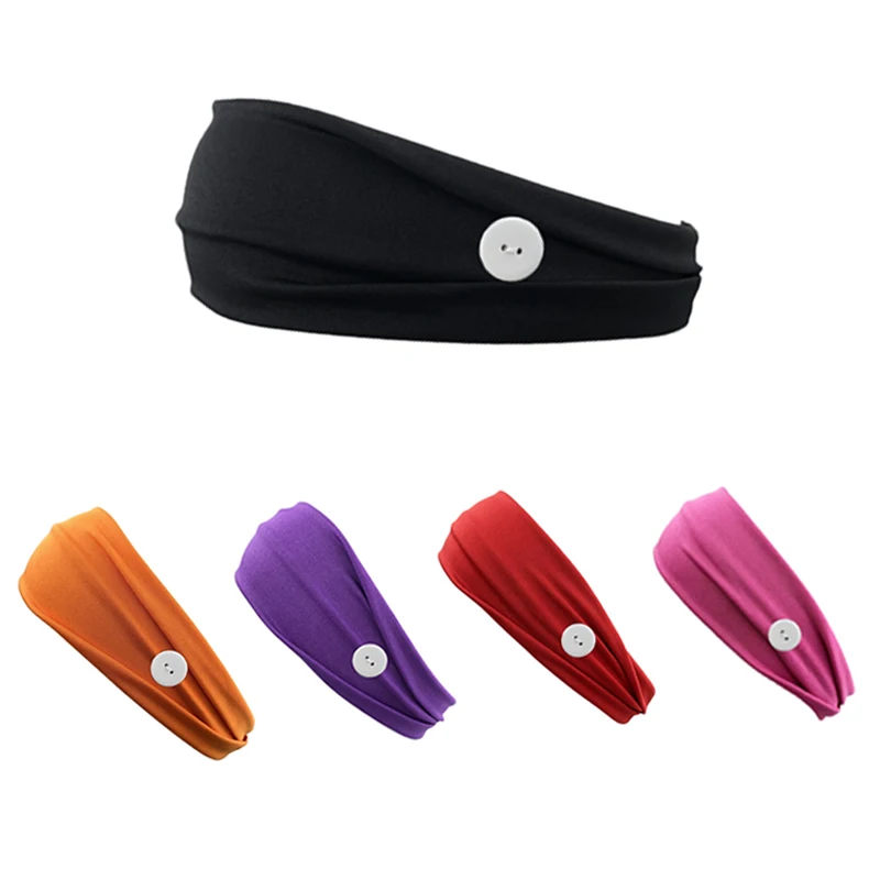 

Headband Unisex Headwear Knitted Multicolor Elasticity Fashion Accessories Matching Mask Sport Head Scarf Women Makeup Headwrap