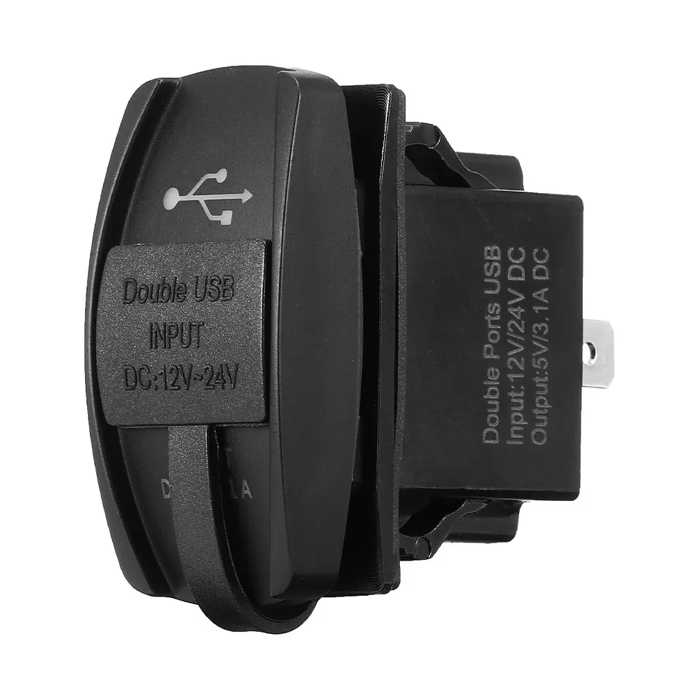 12-24V Синий светодиодный USB зарядное устройство подсветка кулисный переключатель для Polaris RZR Ranger 900 1000 RZR900 для John Deere Gator XUV для Kawasaki