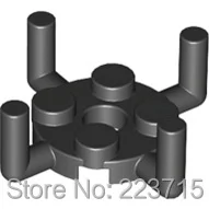 * Круглая пластина 2x2 Вт. Ver. Вал * G1050 20 шт. Сделай Сам просвечивающий блок кирпич часть № 98284 совместимость с другими сборными элементами