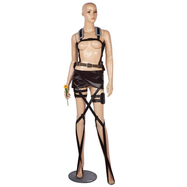 

Attack on Titan Shingeki no Kyojin Cosplay Costumes Set Recon Corps Leather Shorts Harness Belt Apron Skirt Scouting Legion Cape
