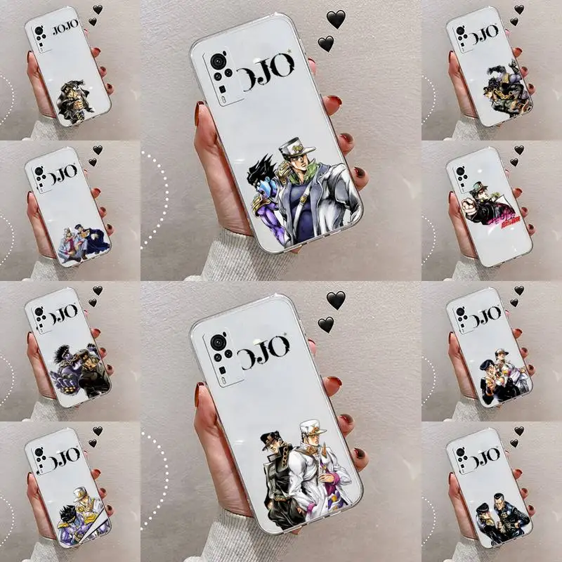 

JoJo Bizarre Adventure Phone Case Transparent For VIVO S 9 7 6 IQOO NEO 7 5 3 Z3 Z1 X E pro Soft TPU Clear Mobile bags