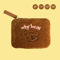 cute plush teddy bear 11 13 15 inch ipad case laptop case