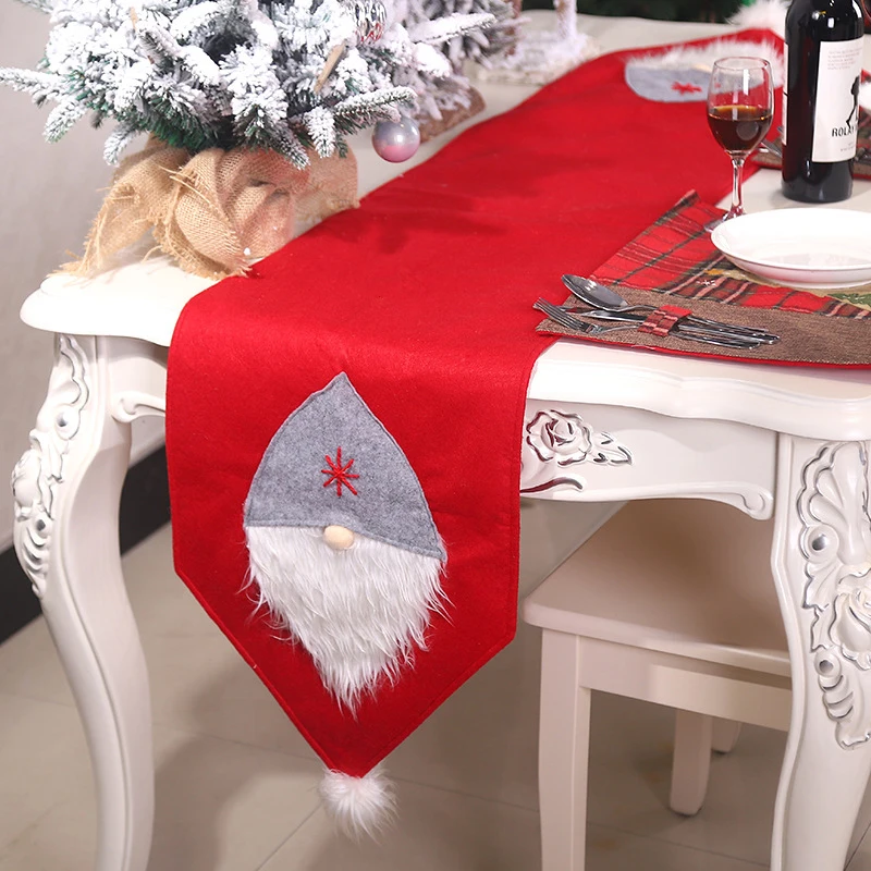 Домашний декор DIY Дом Санта Клаус баннеры для стола Рождественское украшение