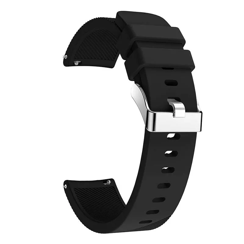 Black Для Xiaomi Huami Amazfit GTS силиконовый ремешок на запястье Замена для samsung Galaxy watch 42 мм gear sport/s2 Смарт-часы полосы - Цвет: Black