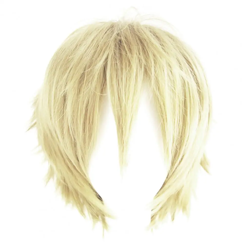 

Wig Short Style Adjustable High Temperature Fiber Men Anime Cosplay Hairpiece for Party Styling Tools & Accessories
