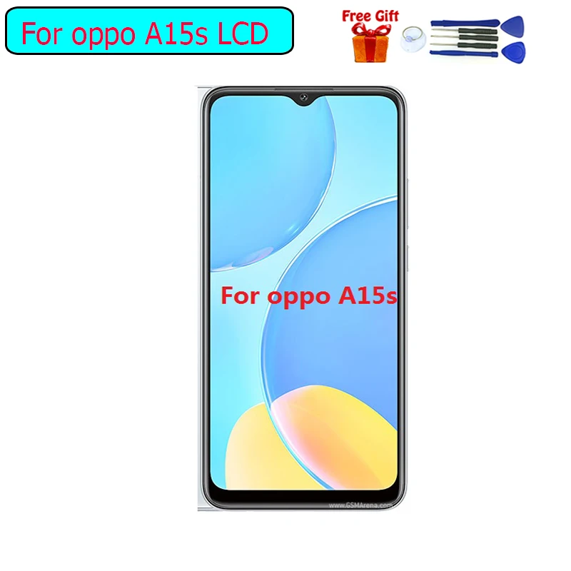 Substituição da Tela para Oppo Painel de Toque para Oppo A15s Display Substituição Tela Digitador Assembléia Módulo Lcd da