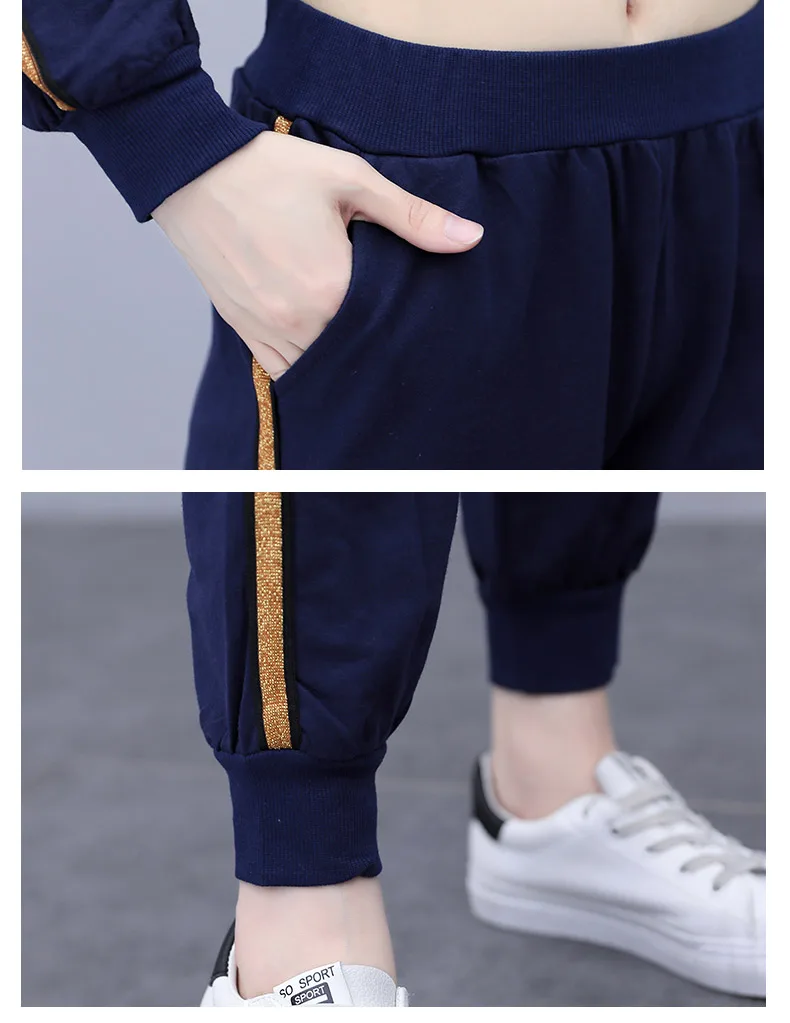 

Casual Plus Size Women Tracksuits Sportswear Women's Tracksuits Loose 2 Piece Set Top And Pants Ensemble Femme Survetement