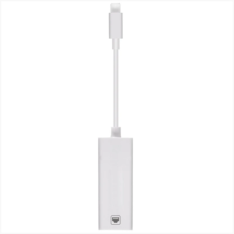 

100Mbps Network Cable Adapter For Lightning to RJ45 Ethernet LAN Wired Overseas Travel Compact For iPhone/iPad Series