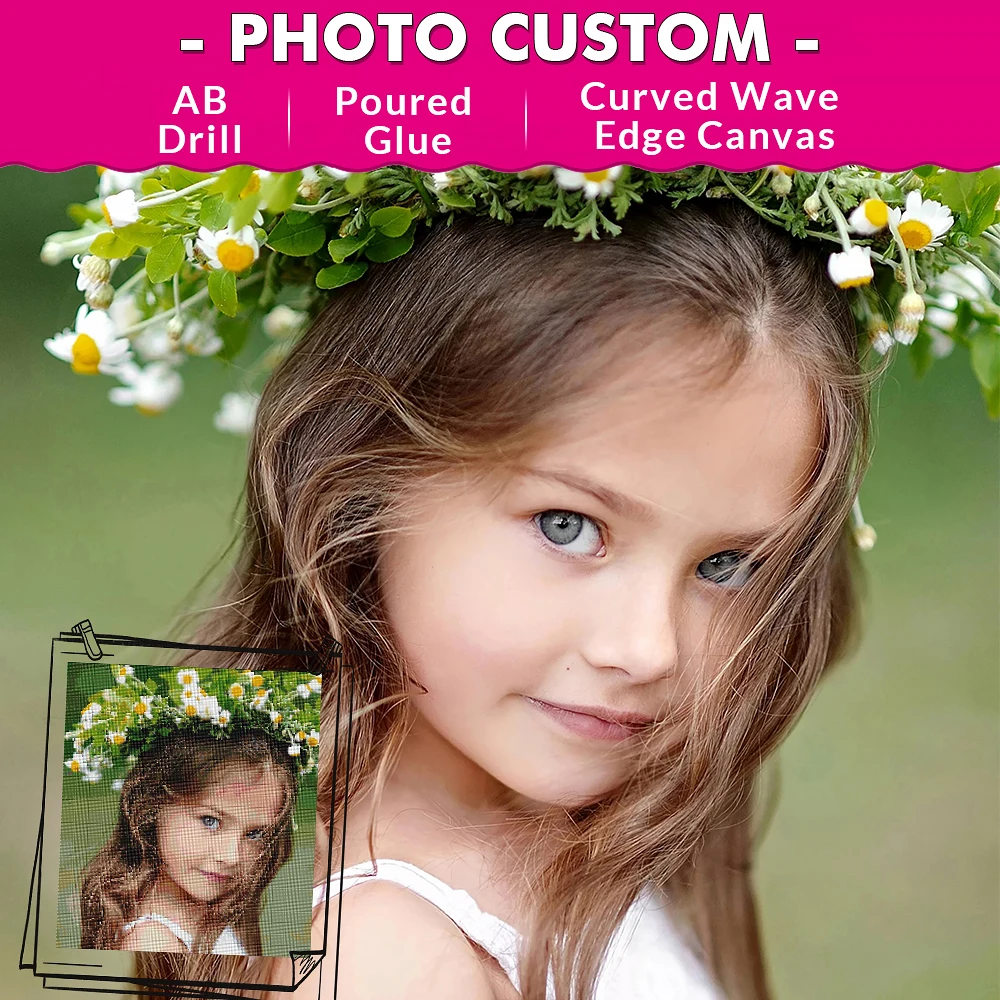 

TINMI ARTS Diamond Painting Custom Poured Glue AB Drill Cross Stitch Picture of Rhinestone DIY Mosaic Embroidery Fall Decor Art