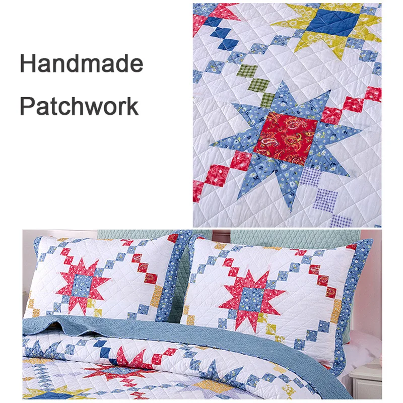 Высококачественное покрывало CHAUSUB комплект одеял 3 шт. хлопковые одеяла ручной