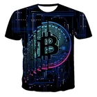 Bitcoin революция Bitcoin крипто рубашка-криптовалюта футболка классная Повседневная гордость футболка для мужчин; Модная обувь унисекс; 3D футболка