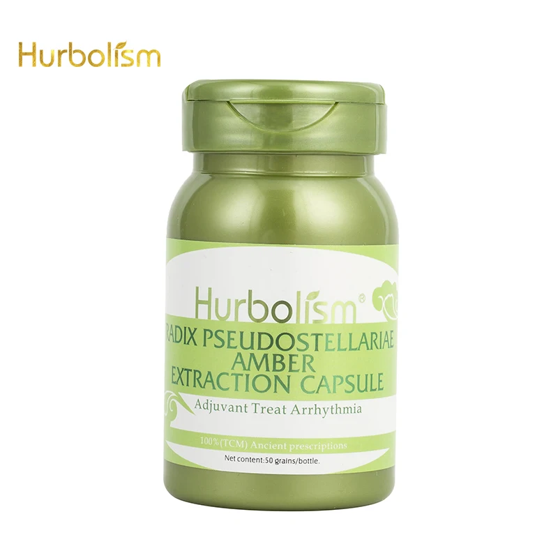 

Капсулы янтарной экстракции Hurbolism Radix Pseudostellariae, адъювант способствует аритмии, растительному экстракту, без побочного эффекта, 50 шт.