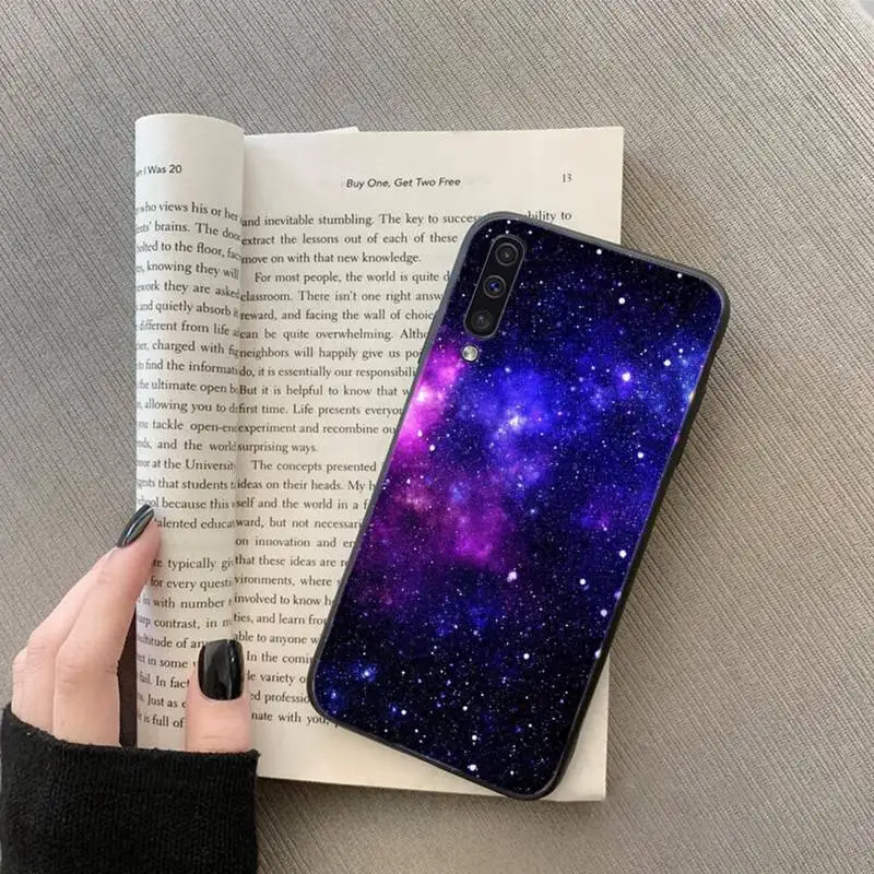 

Psychedelic purple starry sky Phone Case For Samsung galaxy S 7 8 9 10 20 edge A 6 10 20 30 50 51 70 note 10 plus