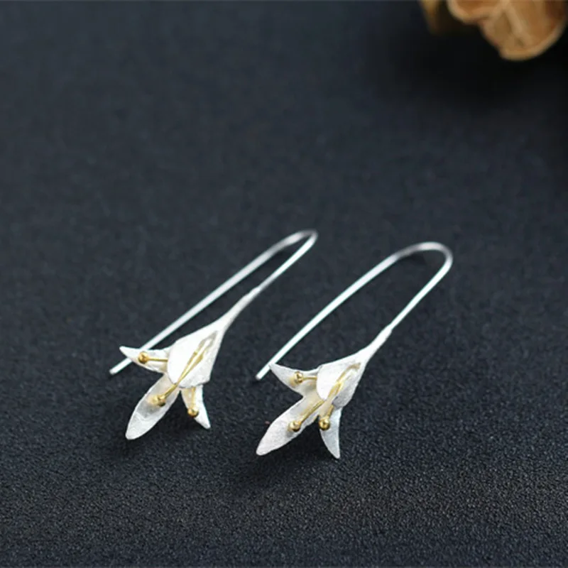

temperament flower Earrings Hoop Earrings For Women fun acrylic Girls Statement Jewelry Gift