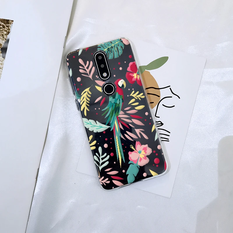 Мягкий чехол для телефона Nokia 2 1 3 5 6 7 Plus силиконовая задняя крышка 4