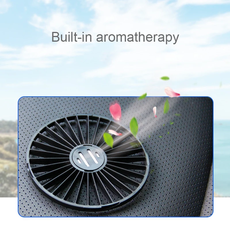 

Dual-head Fans Large-angle Rotation Dashboard Car Fan Cooler With 3 Speed Modes 12V/24V USB Charging Car Electrical Accessories