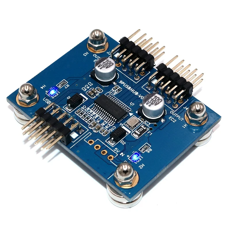 

4-Port USB 2.0 9-Pin Hub Extension Cable Card Connector Adapter for Desktop Motherboard USB Flash Drive 90