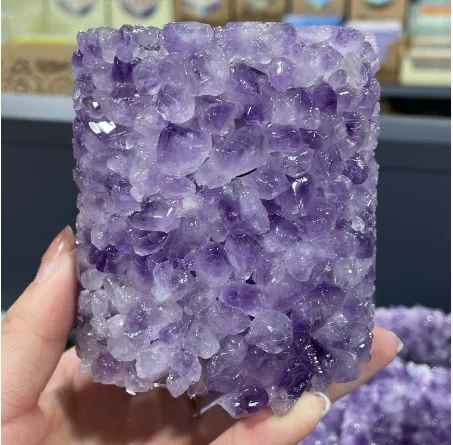 

Natural Crystal Stone Handmade Paste Home Decoration Storage Box Jewelry