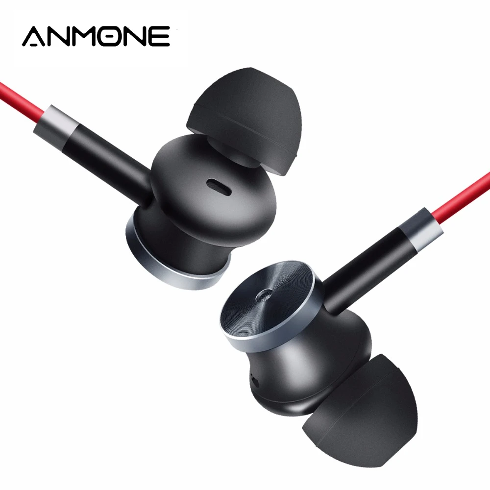 Проводные наушники ANMONE спортивные вкладыши с разъемом 3 5 мм и микрофоном игровые