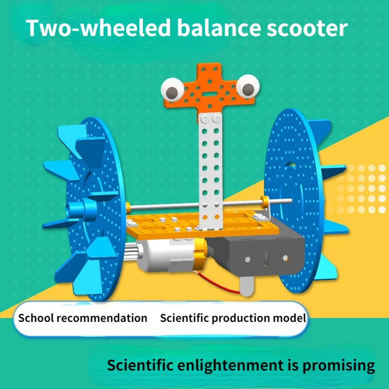

STEAM Toy Technology Small Production Balance Car Robot Children's Puzzle DIY Material Package