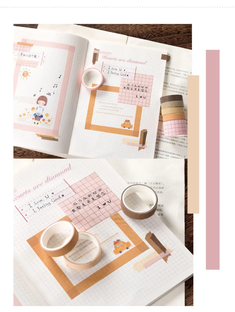 5 шт. декоративная Маскировочная лента для скрапбукинга сделай сам|Изоляционная