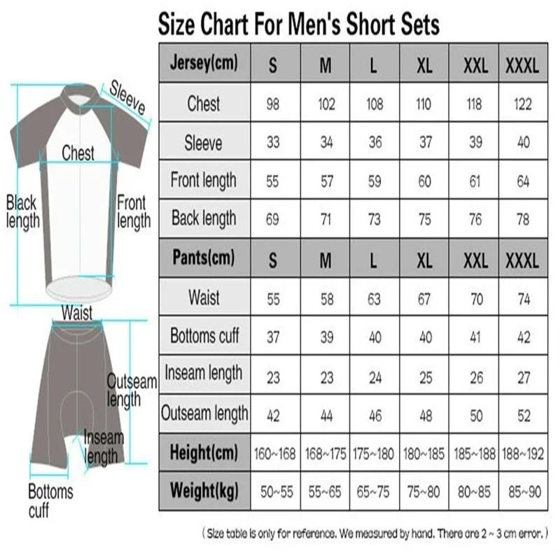 

Pro Cycling Jersey Short Sleeve Bib Cycling clothing Bicycle Bike Sportwear Ropa Ciclismo Riding Bike clothes MTB Bicycle Wear
