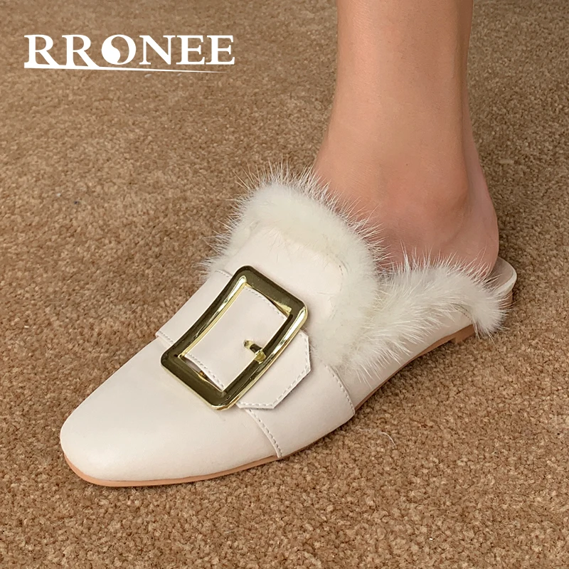 

Тапочки демисезонные с круглым носком, модные домашние тапки на плоской подошве, с открытым носком, 2021