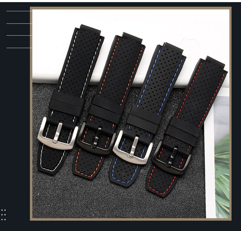 Для мужских часов Timex T49859 | T2N720 | T2p141 | T2n722 | 723 | 738 | 739 водонепроницаемый резиновый ремешок 24*16 мм наконечник с инструментами сережки-гвоздики