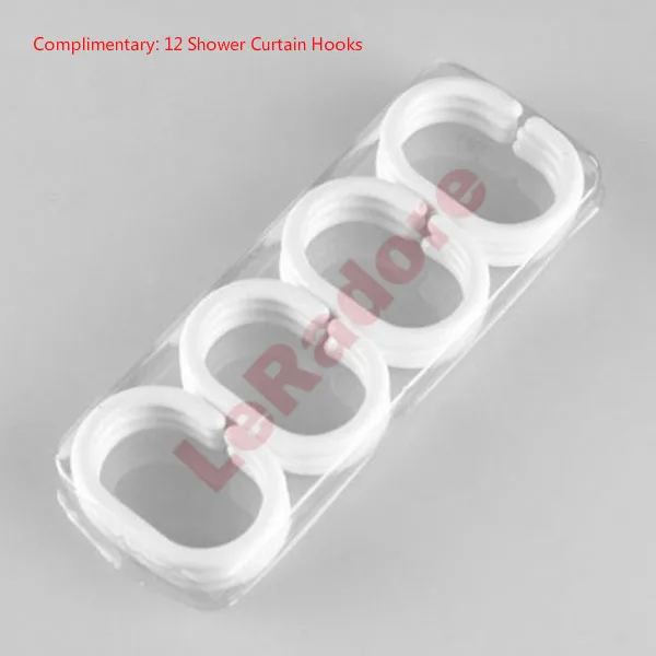 Европейский полиэстер занавеска для душа толстые шторы с крючками ванной