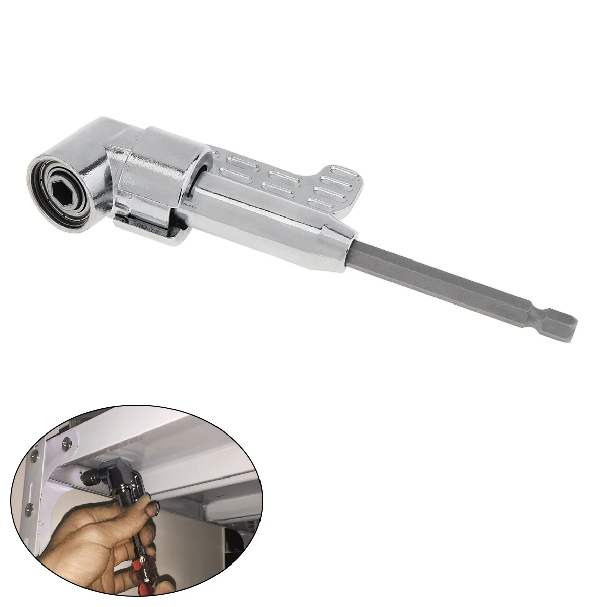 

7mm Electric Drill Durable Tool Multi-function 105 Degrees Turning Screwdriver Head with Flying Handle /Handle Screwdriver Front