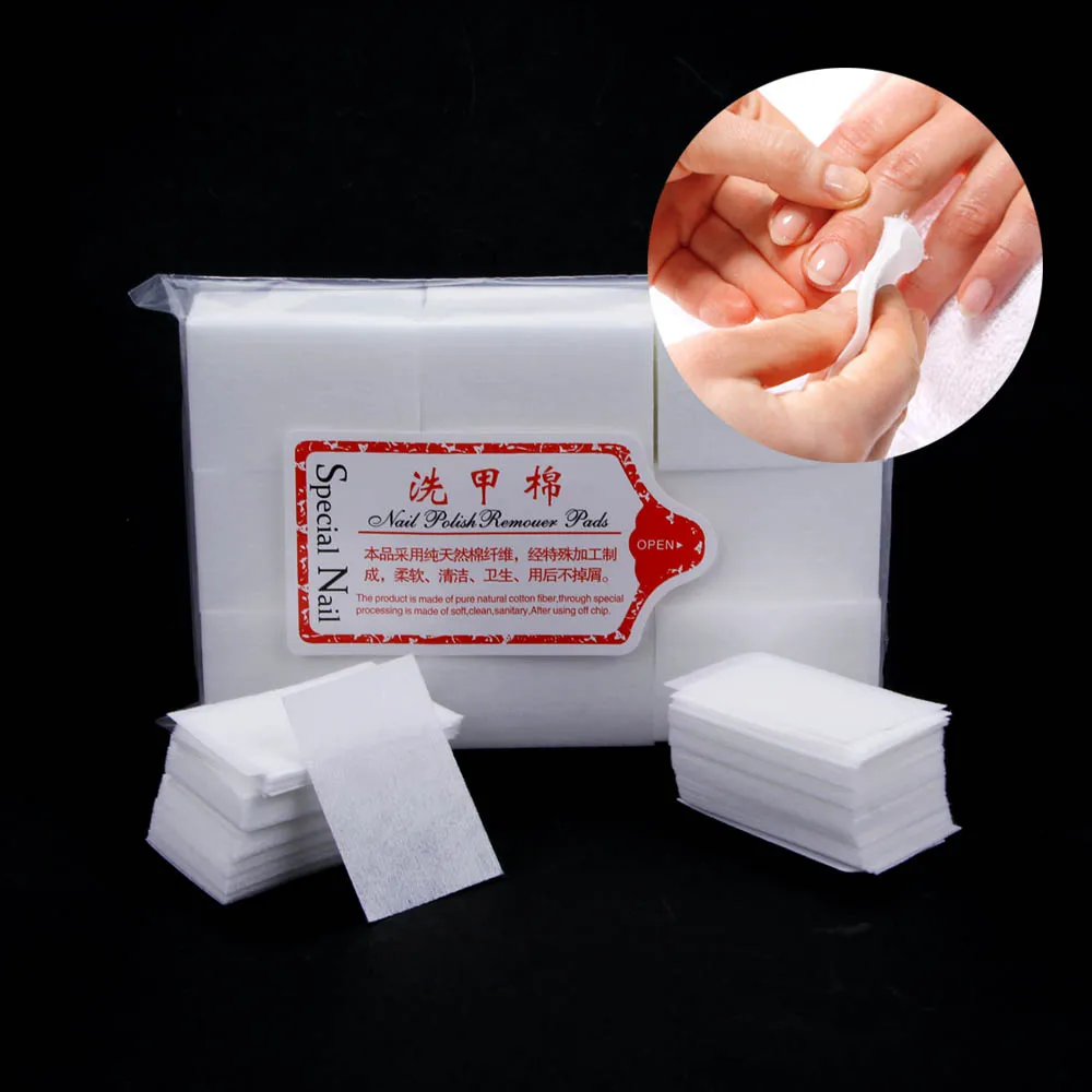 Гель лак для нейл арта хлопковый коврик обезжиривания ногтей безворсовые