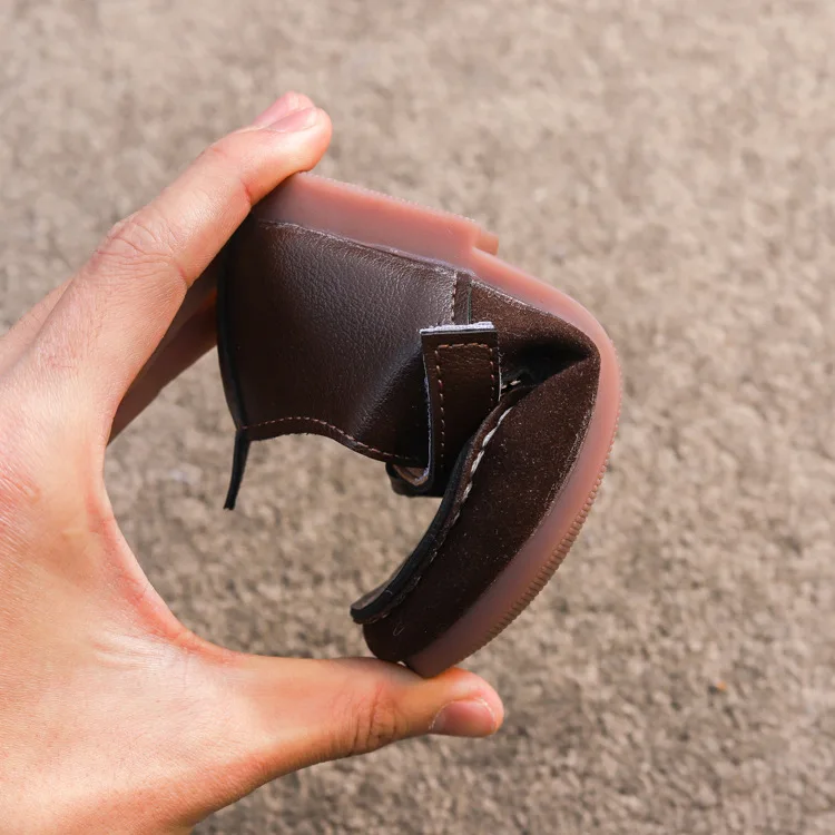 

2021 Spring and Autumn Children's Shoes Girls Baby Princess College Style Casual Soft Sole All-match Shoes Girls Leather Shoes