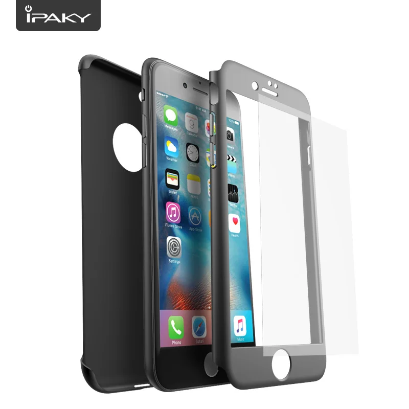 IPAKY Brand New 360 Degree Full Protection Shockproof Mobile Phone Slim Fit PC Matte Armor Case For Apple iPhone 7 Plus |