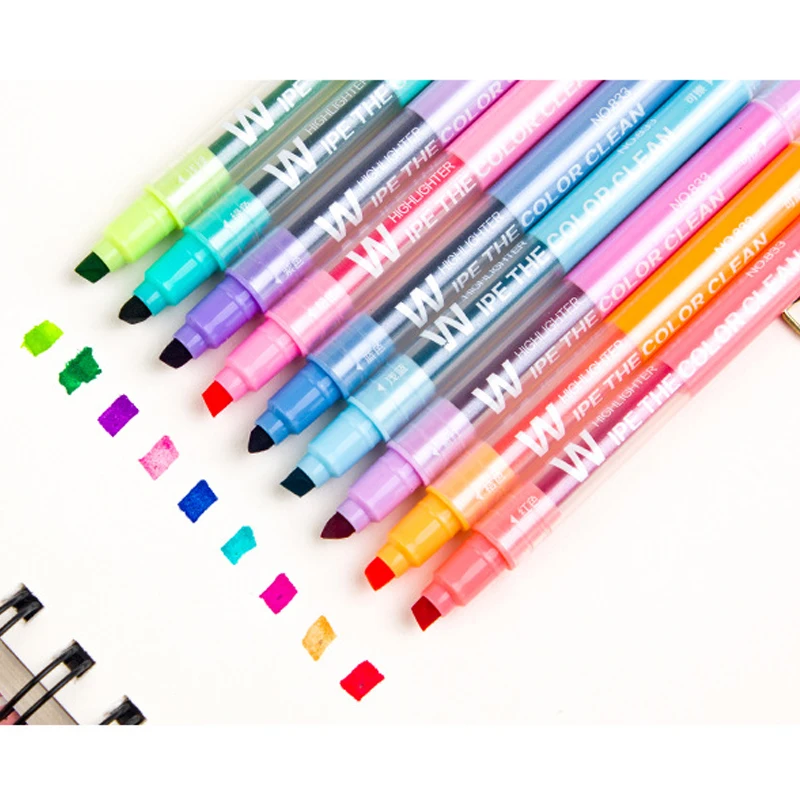 Набор стираемых маркеров набор со скошенной головкой художественные Канцтовары