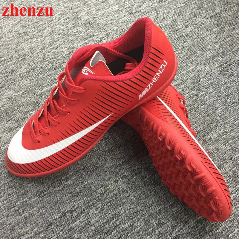 Zhenzu мужские футбольные бутсы спортивные футбольные бутсы для мужчин и мальчиков уличные длинные шипы FG футбольные кроссовки футбольные Футзальные кроссовки 33-44