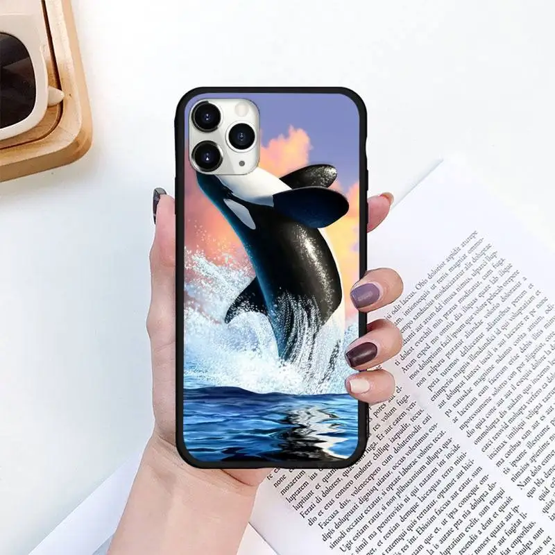 

Whale underwater world Phone Case for iPhone 11 12 pro XS MAX 8 7 6 6S Plus X 5S SE 2020 XR mini