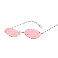 small frame black shades round sunglasses women oval brand designer vintage fashion pink sun glasses female oculos de sol