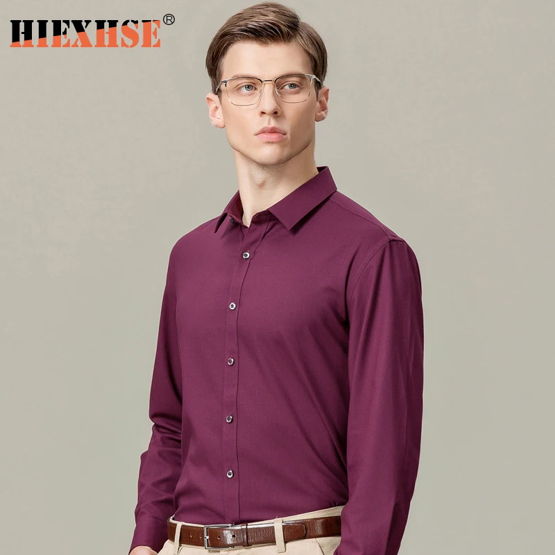 

2021 Spring New Men Shirt Brand High Quality Long Sleeve Button Slim Fit Work Shirts Social Dress Shirts Mens Fashions Shirt Men