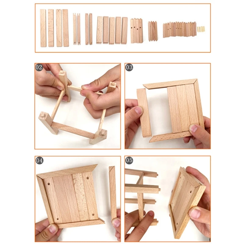 

Wooden Blocks Early Educational Toy Geometric Assembling Building Blocks Beech Wood Toddler Blocks Toys