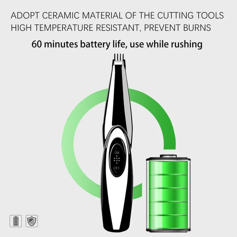 

USB Pets Hair Trimmer Set Rechargeable Professional Mute Hair Repair Tools For Dogs Cats Pet Hair Clipper Grooming Kit With Oil